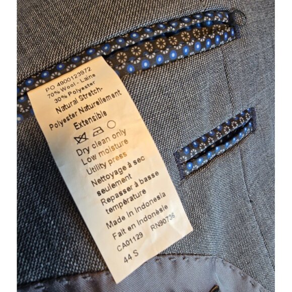 NWOT Lauren Ralph Lauren Black Label Blazer 44S Gray Wool Stretch Men's Jacket - Picture 8 of 16
